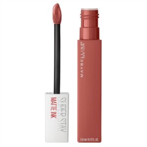 Maybelline Super Stay Matte Ink Liquid Lipstick – Long-Lasting, High-Impact Color, Up to 16 Hours Wear, Shade: Self-Starter (Light Red), 1 Count